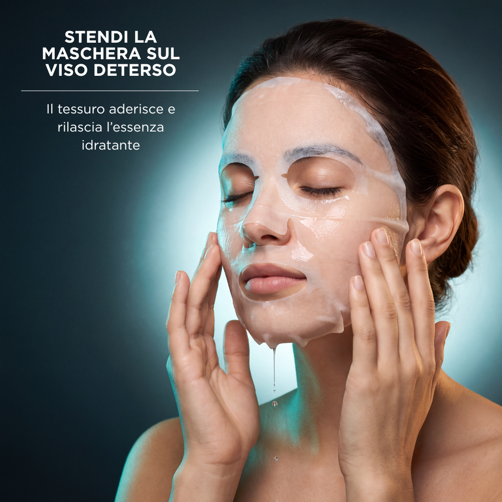 Maschera Viso in Tessuto all'Acqua Termale e Acido Ialuronico-thumbmail-3
